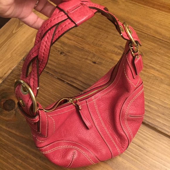 Authentic Coach Handbag Purse Pink - Picture 4 of 7